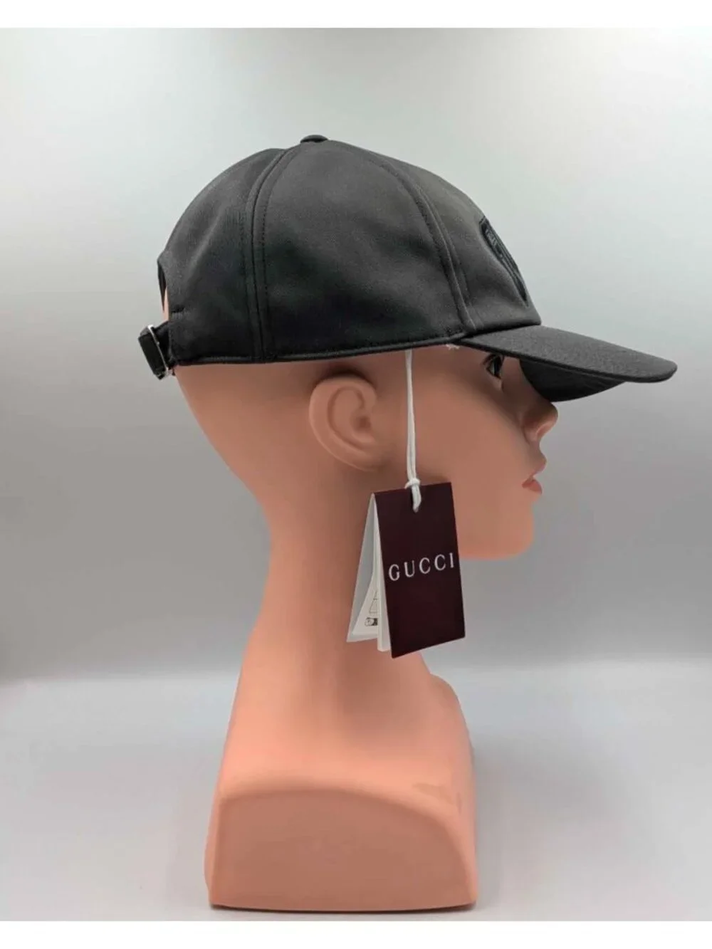 Gucci Embroidered Cotton Baseball Cap Grey M 58cm 817455